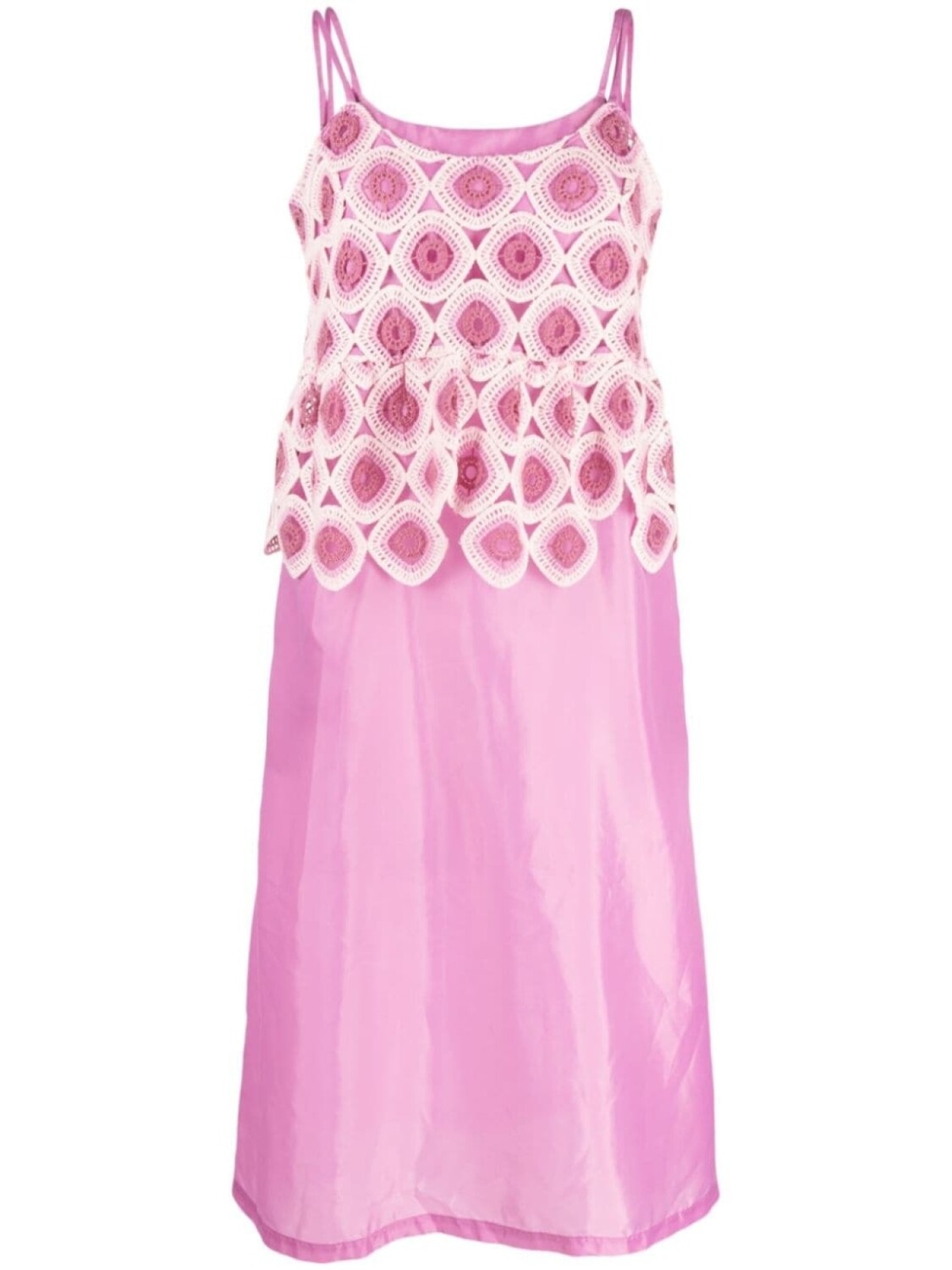 

Comme Des Garçons Comme Des Garçons платье в технике кроше, розовый