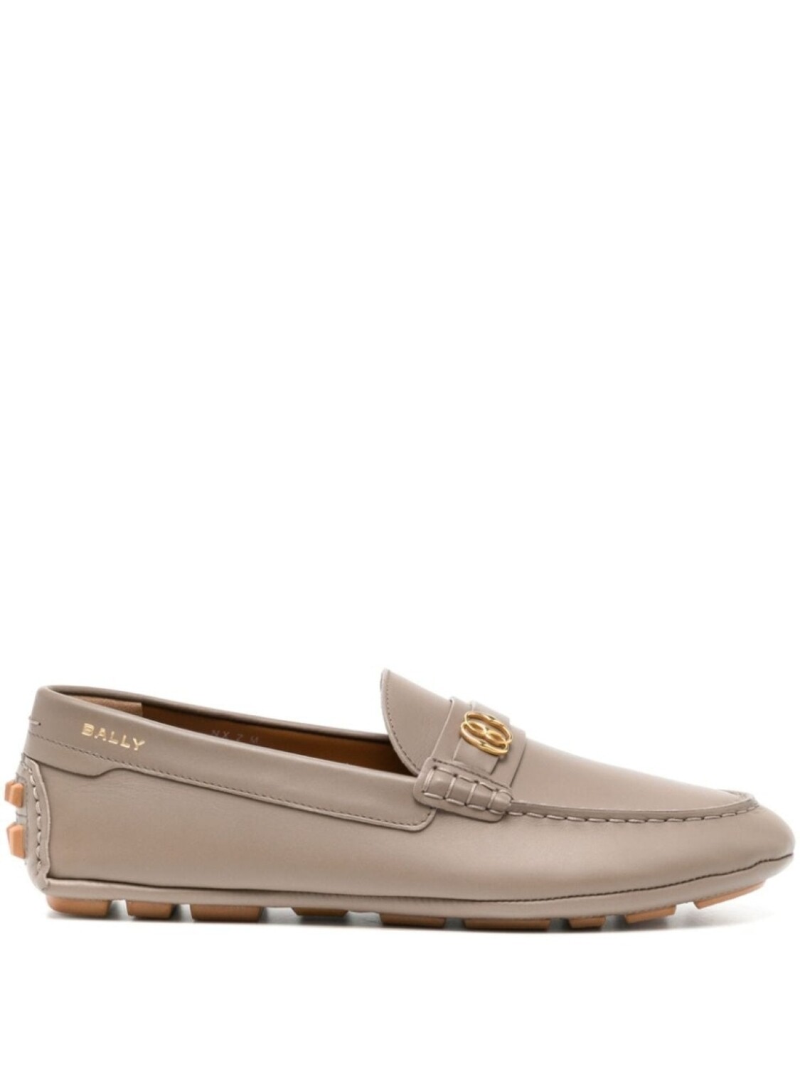 

Мокасины с декором Emblem Bally, коричневый