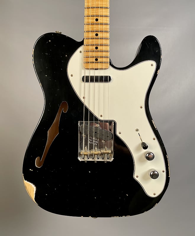 Электрогитара Fender Custom Shop 1950's Thinline Telecaster Relic Black