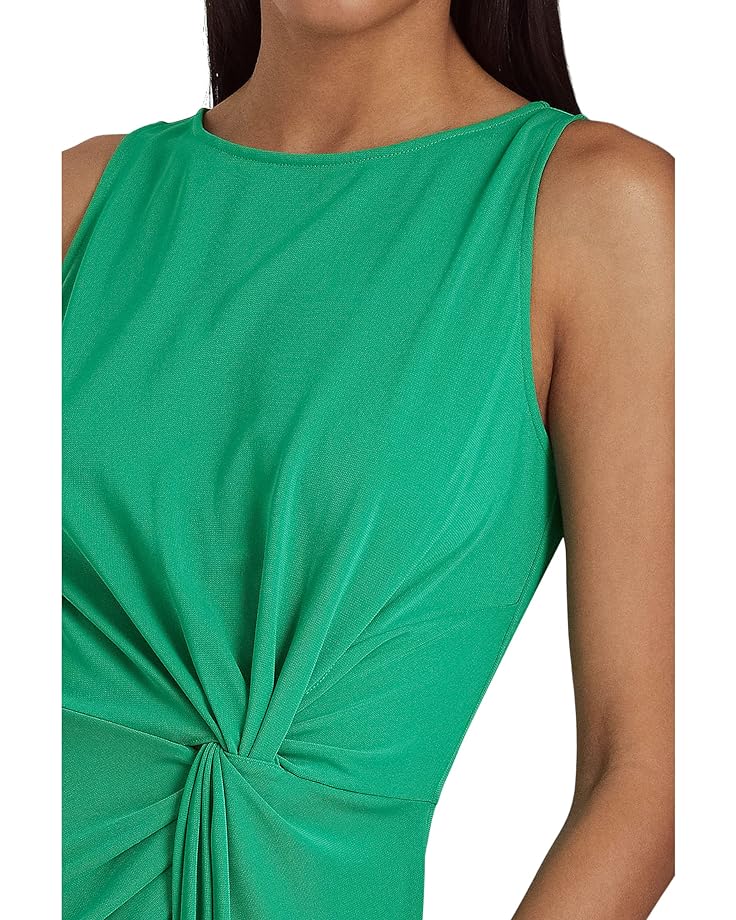 цена Платье LAUREN Ralph Lauren Twist-Front Stretch Jersey Dress, цвет Palm Leaf