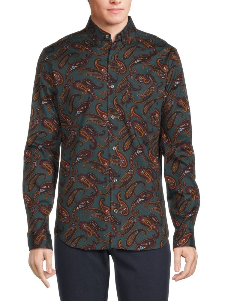 

Рубашка на пуговицах с пейсли Ben Sherman, цвет Spruce