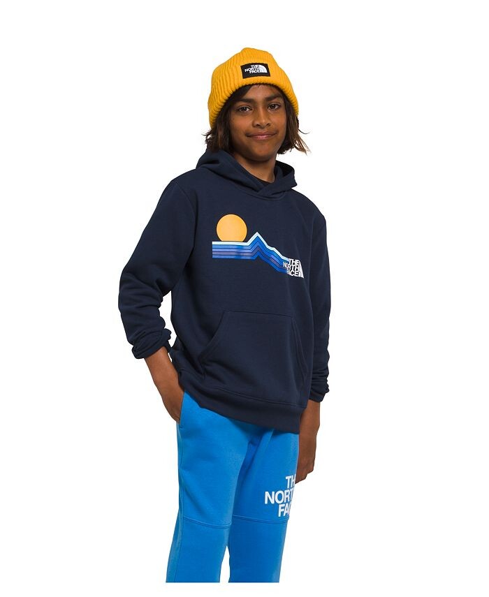

Флисовый пуловер с капюшоном Big Boys Camp The North Face, синий