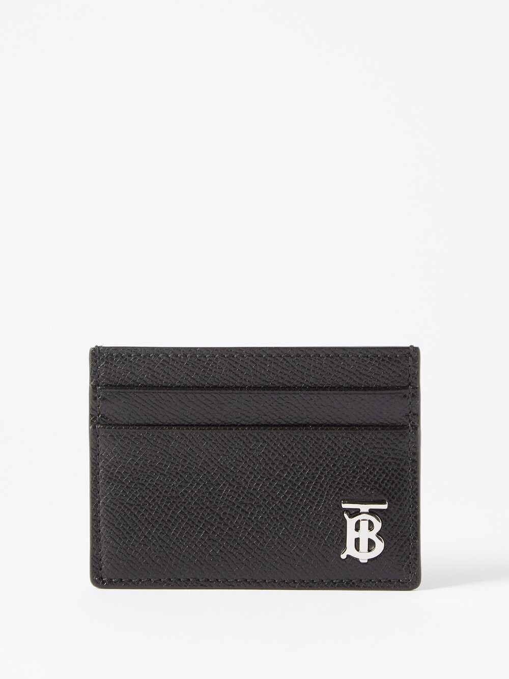 

Картхолдер из зерненой кожи с логотипом tb Burberry, черный
