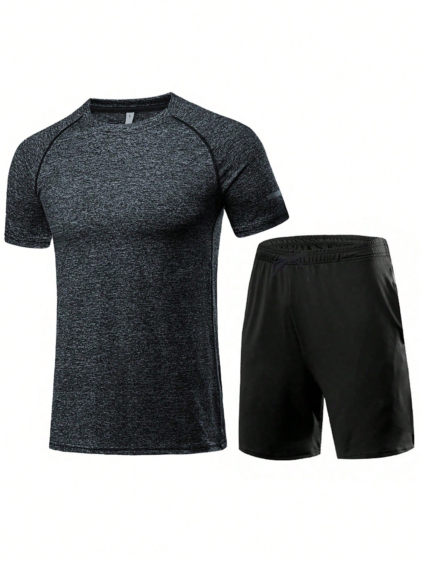 Летняя мужская спортивная одежда, темно-серый