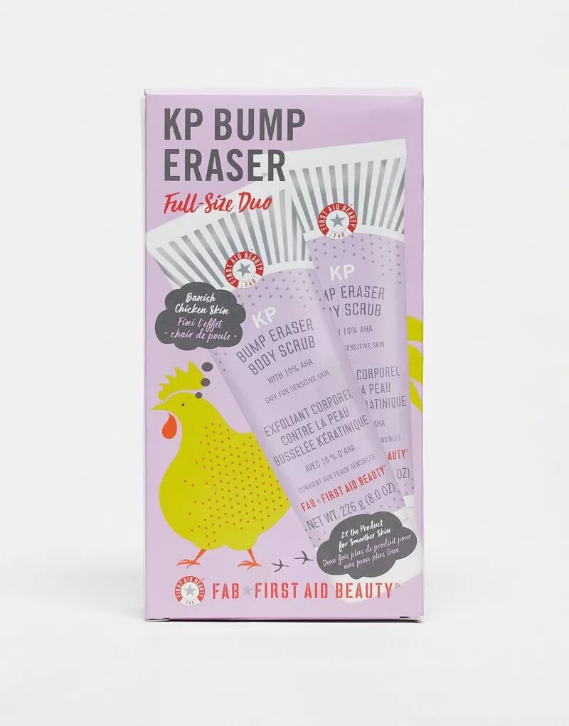лосьон для тела с aha кислотами 170г first aid beauty kp smoothing body lotion with 10% aha First Aid Beauty – KP Bump Eraser – дуэт пилинга для тела с 10% AHA (экономия 30%)