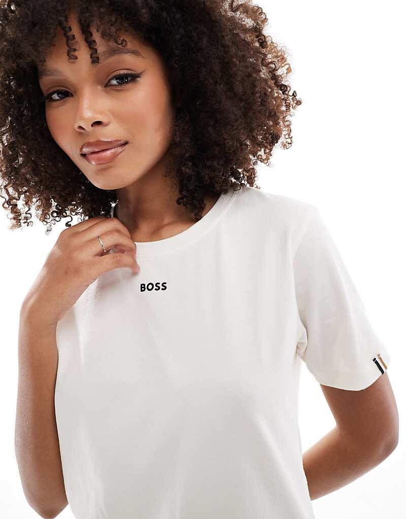 

BOSS Bodywear – Белая пижамная футболка