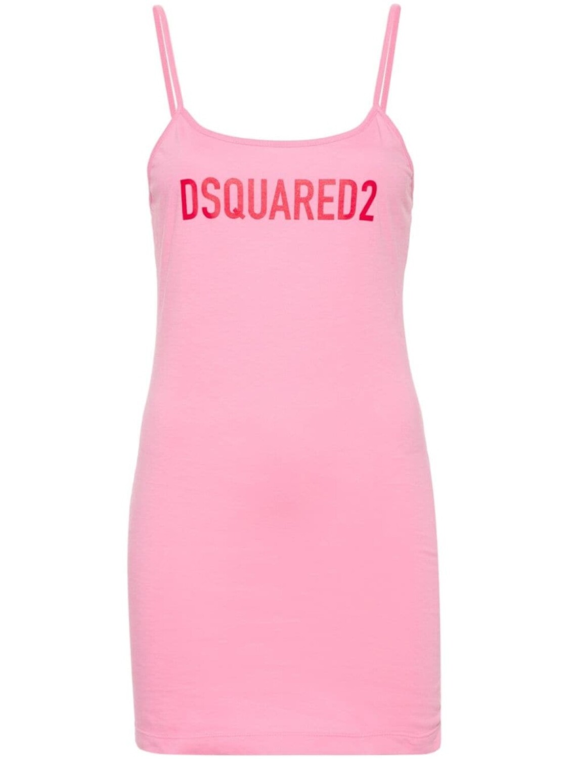 

Dsquared2 платье мини с логотипом, розовый