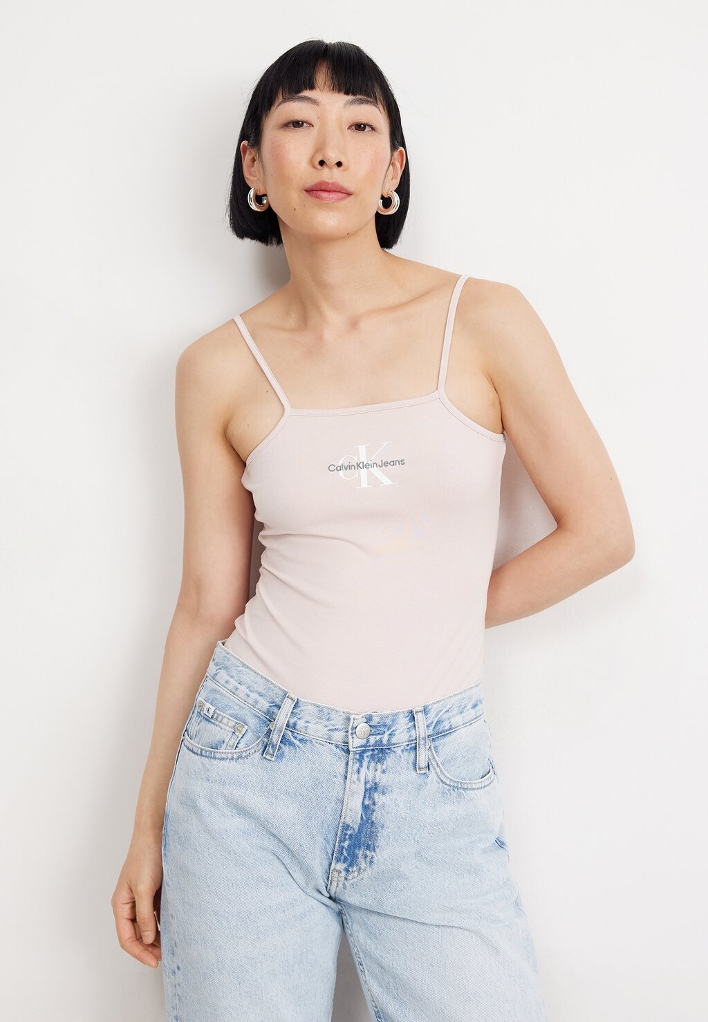 Боди Strappy Monologue Calvin Klein Jeans, цвет sepia rose