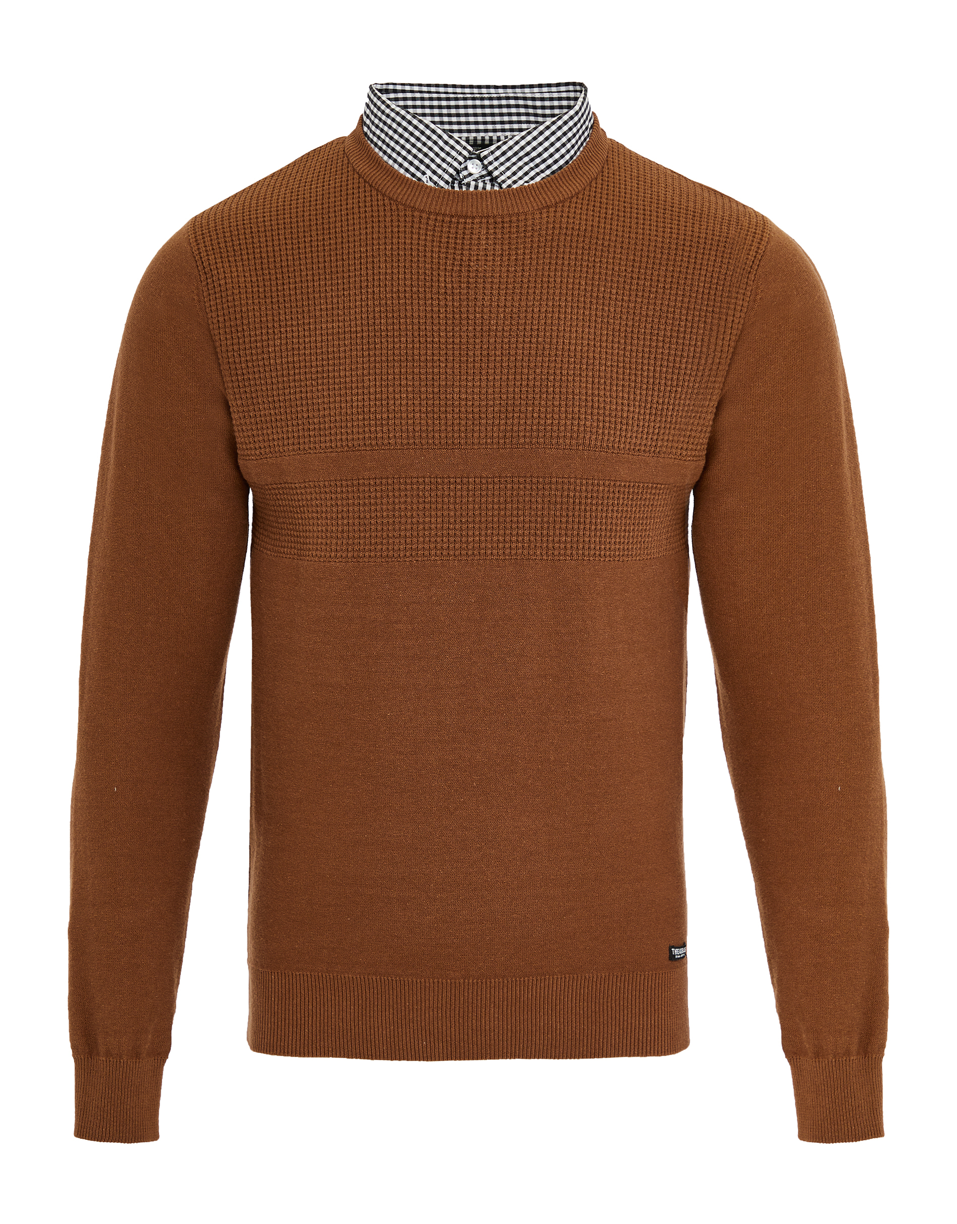 Пуловер Threadbare Strick THB Jumper Andy, коричневый пуловер threadbare strick reed черный
