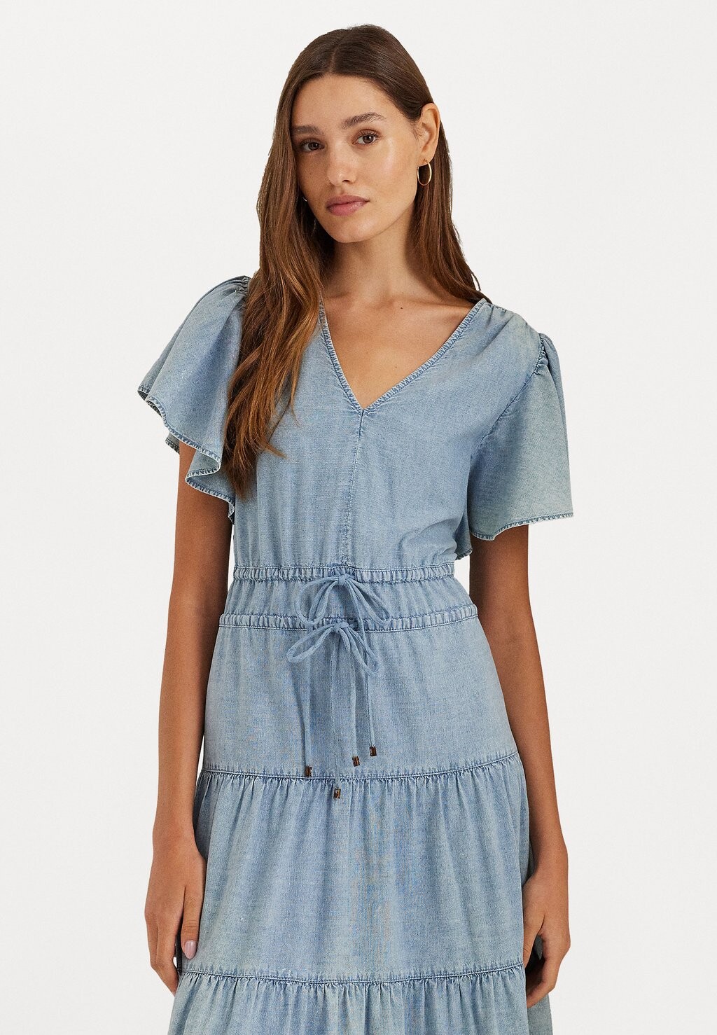 

Широкое платье Lauren Ralph Lauren TOFLEUR SHORT SLEEVE DAY DRESS, стирка Isla