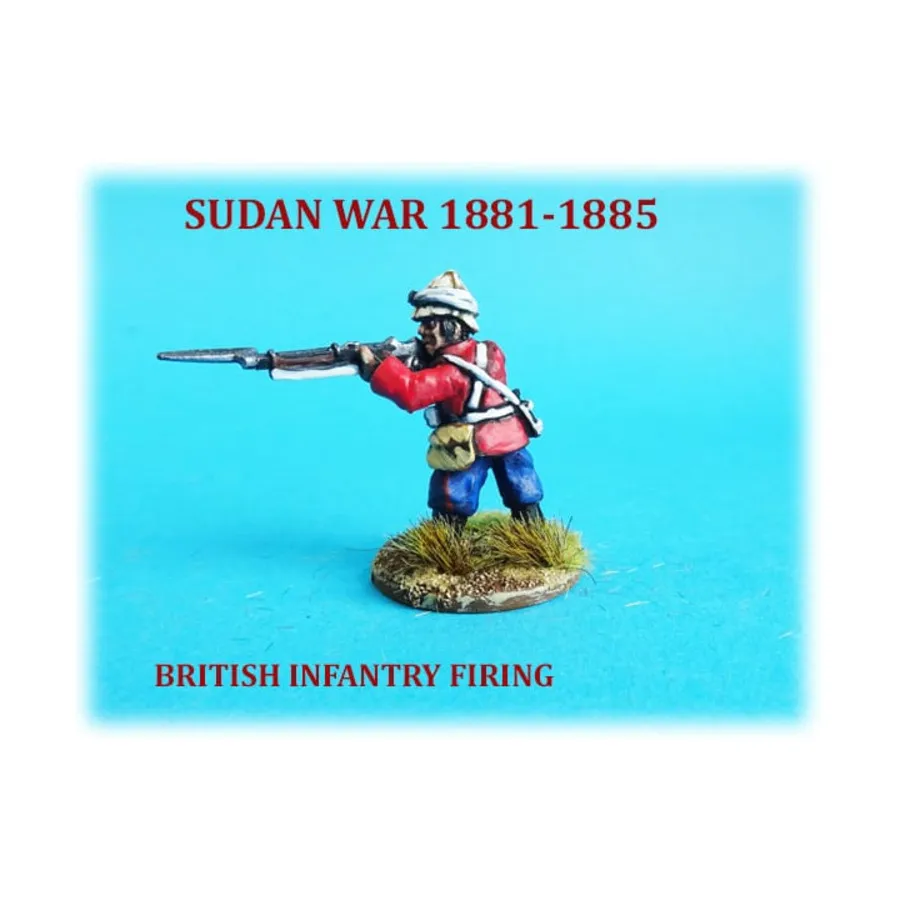 

Британская пехота стоит, стреляет, Sudan War 1881-1885 (28mm)