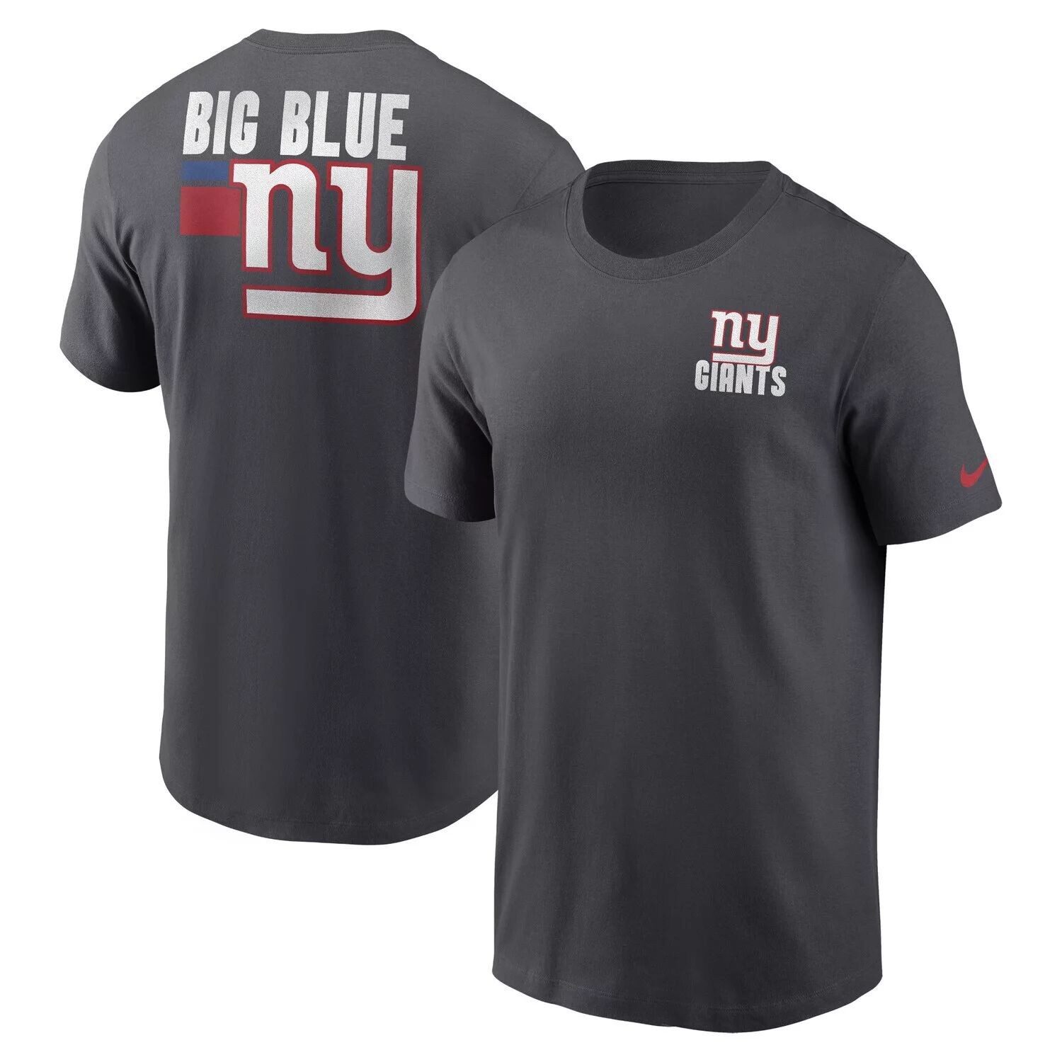 

Мужская антрацитовая футболка New York Giants Blitz Essential Nike, Черный