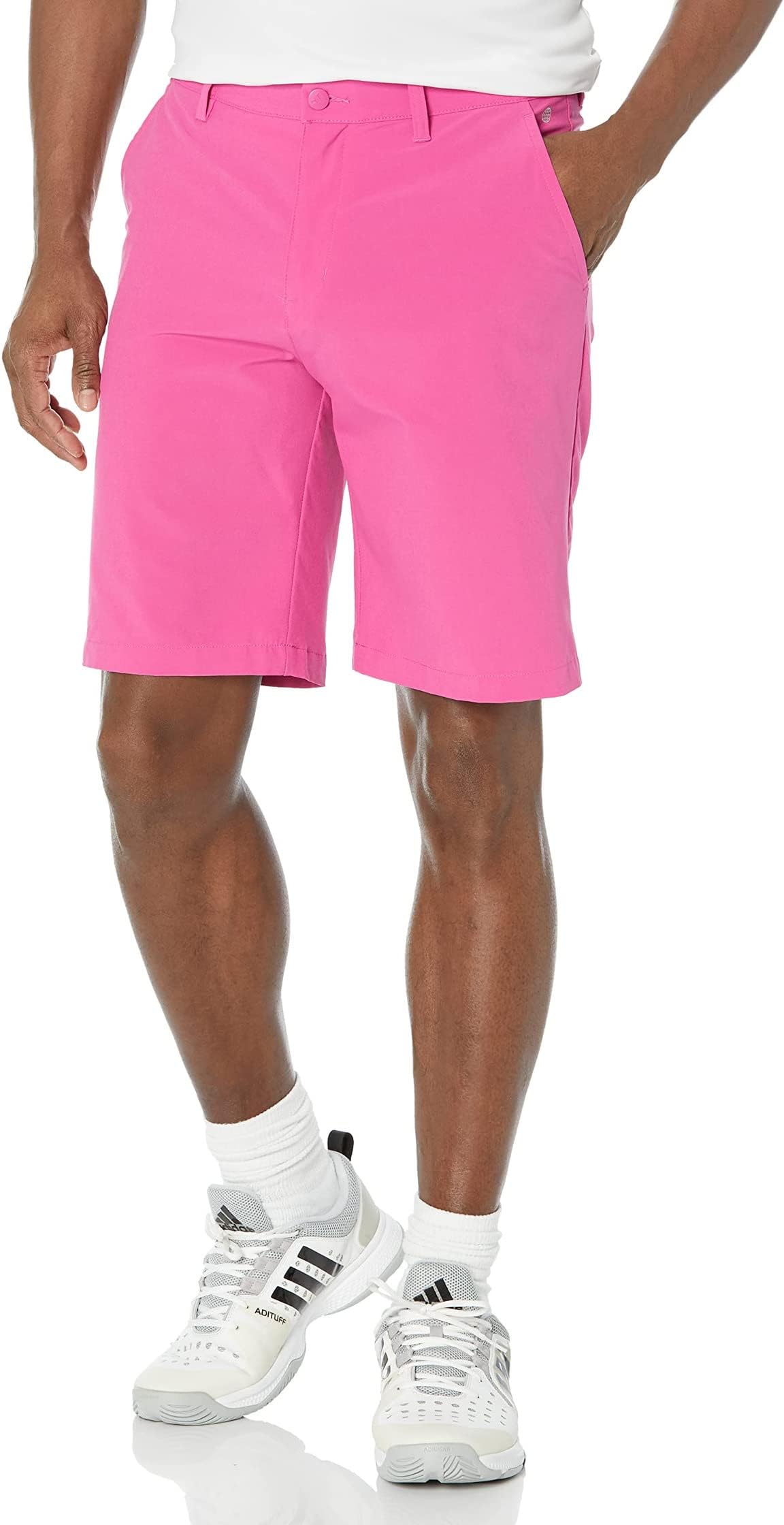 Шорты для гольфа Ultimate365 10 дюймов adidas, цвет Lucid Fuchsia