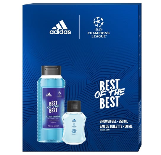 Лига Чемпионов УЕФА, Best Of The Best, Подарочный набор косметики, 3 шт. Adidas