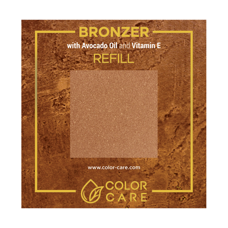 Веганский жемчужный бронзатор - сменный блок - 03 Color Care Cinnamon, 8 гр