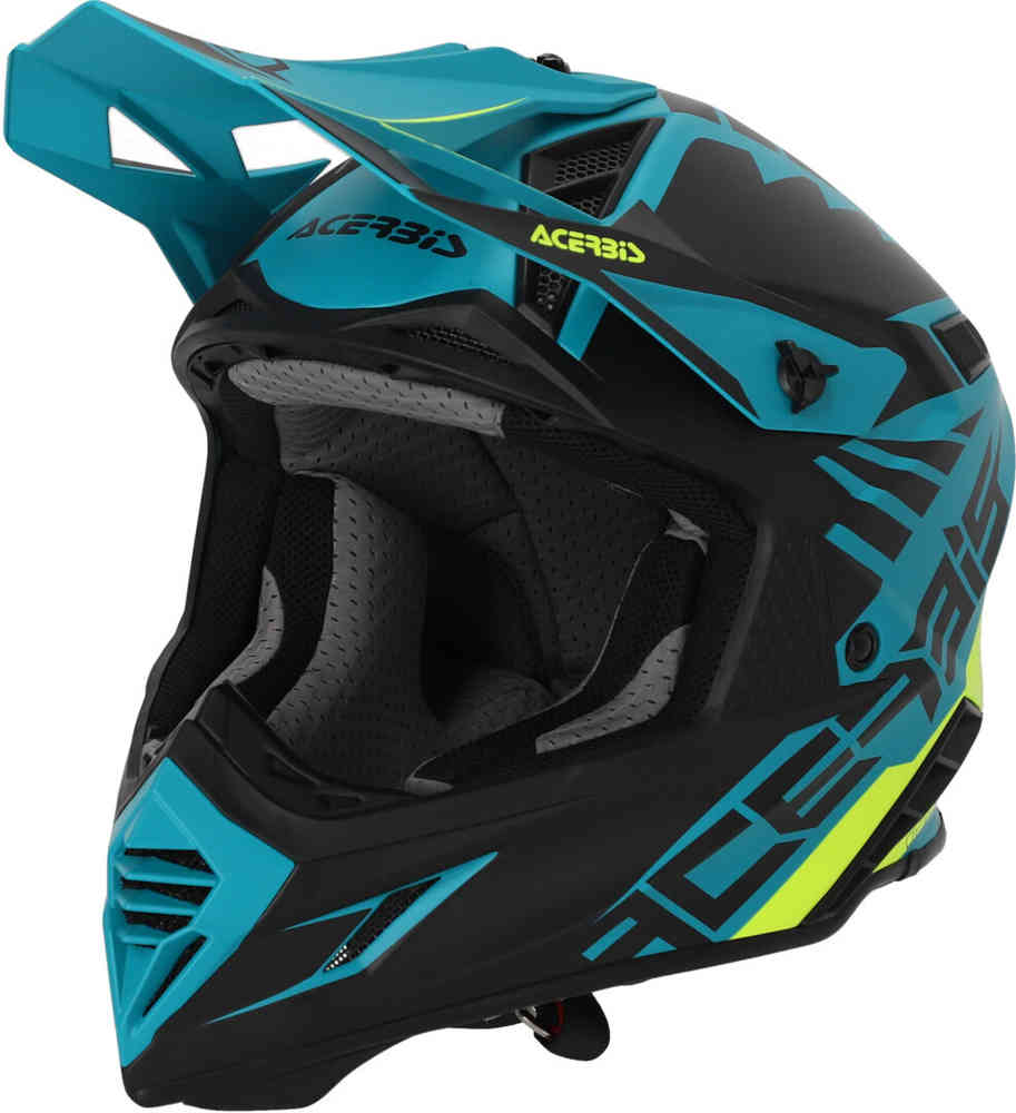 X-Track 2023 Шлем для мотокросса Acerbis, зеленый/черный x track 2023 шлем для мотокросса acerbis черный неоново зеленый