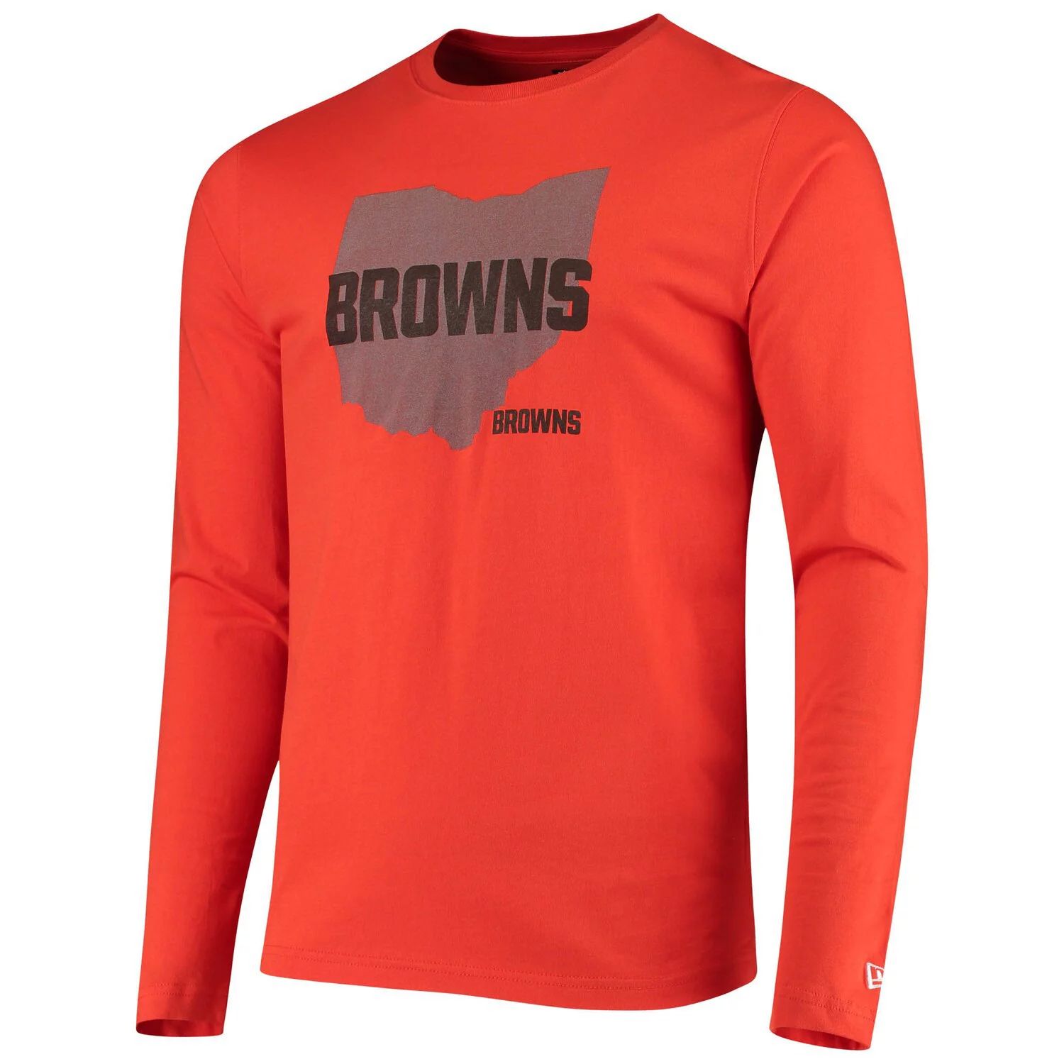 

Мужская оранжевая футболка New Era Cleveland Browns State с длинным рукавом, Оранжевый