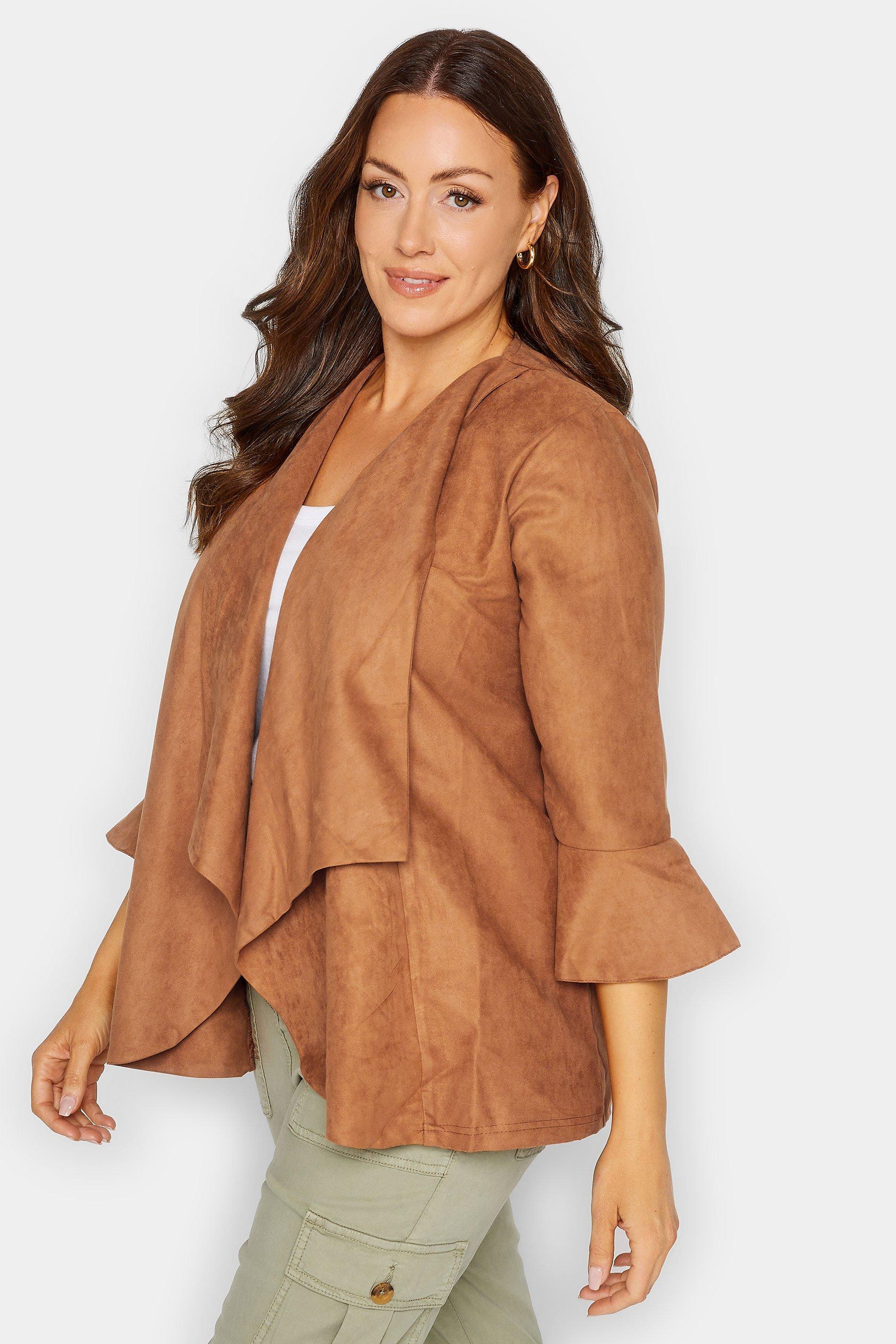 Куртка-водопад M&Co, коричневый