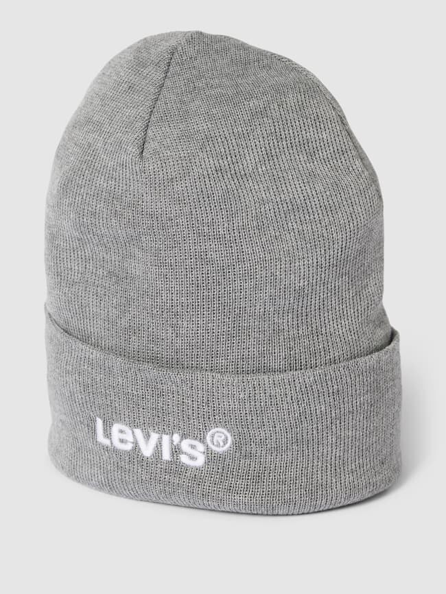 

Шапка с вышивкой логотипа, модель "Wordmark" Levi's, серый