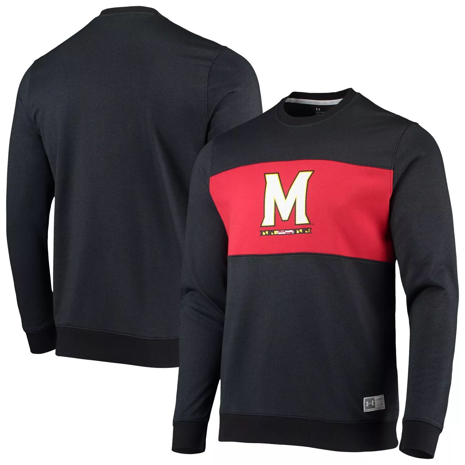 

Мужской черный пуловер-свитшот Maryland Terrapins Game Day All Day Under Armour