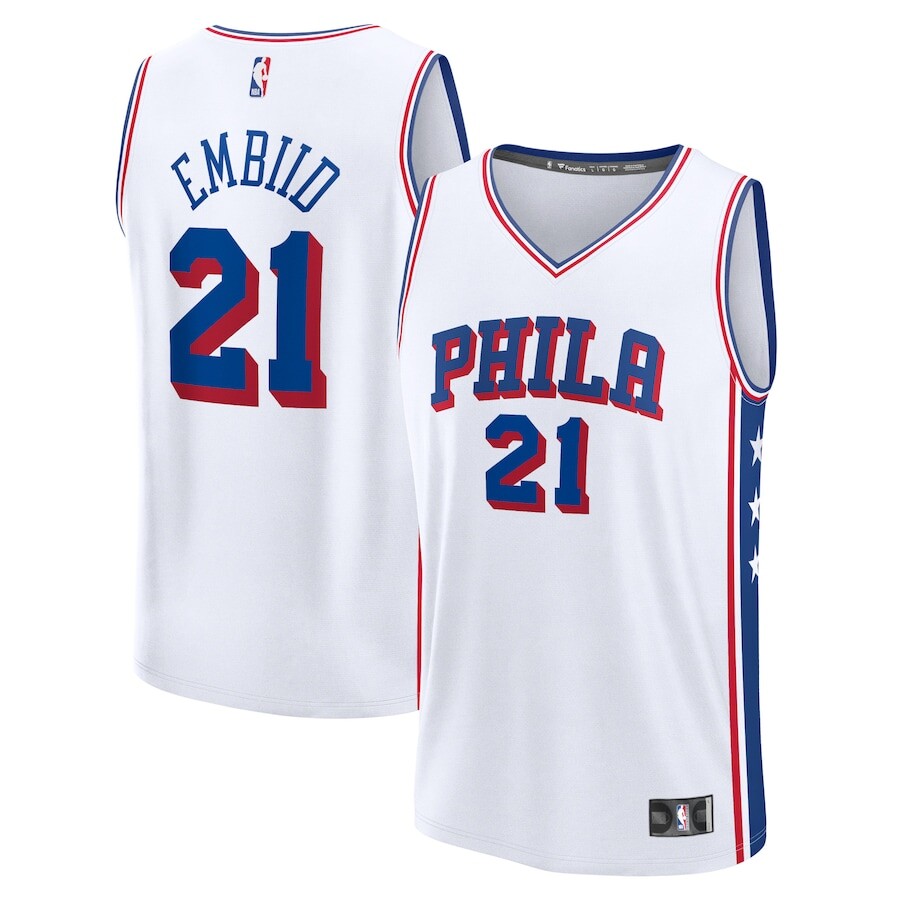 

Джерси Fanatics Branded Philadelphia 76Ers, белый