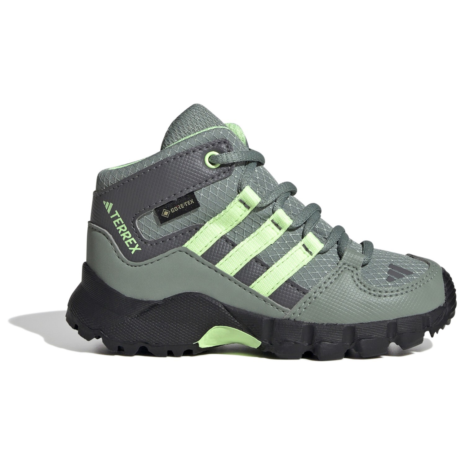 

Ботинки для прогулки Adidas Terrex Infant's Terrex Mid GTX, цвет Silver Green/Green Spark/Grey Four