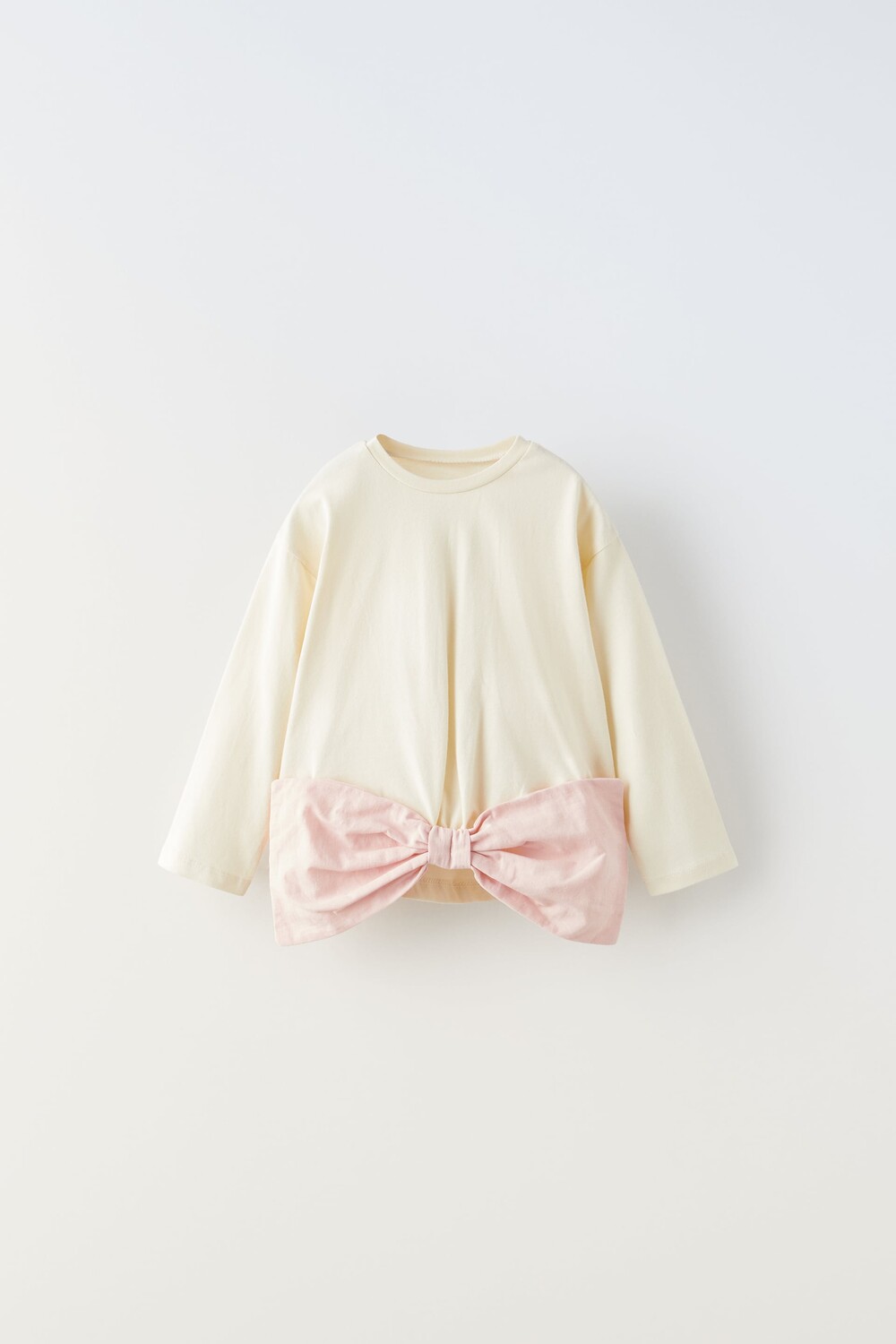 

Рубашка с бантом Zara, экрю