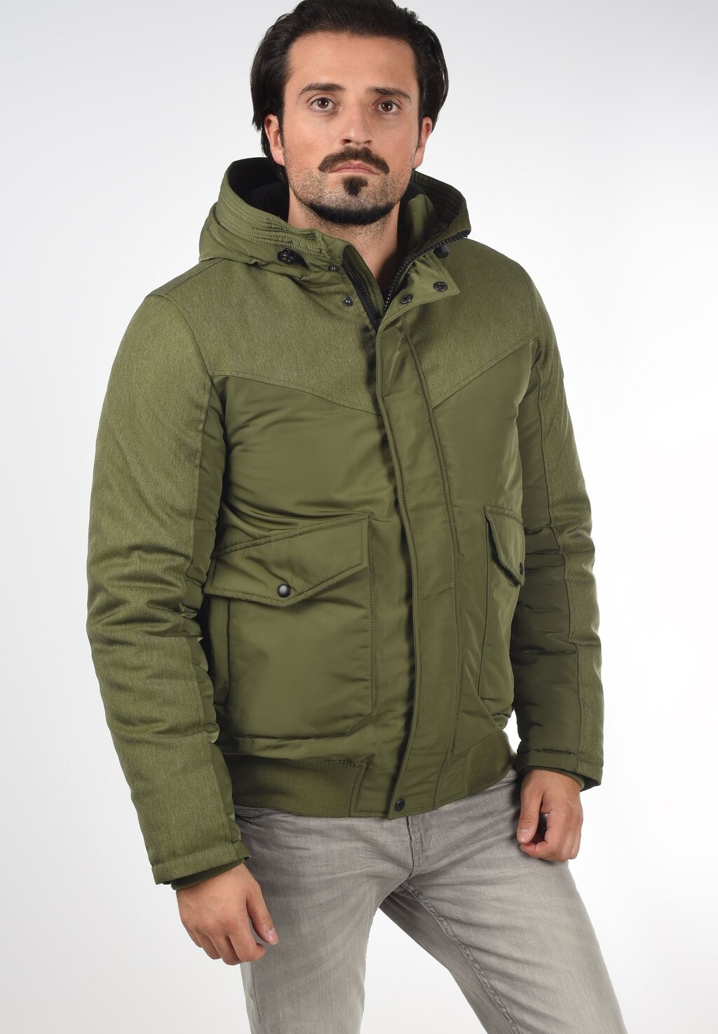 

Зимняя куртка Solid, оливковый, Зеленый