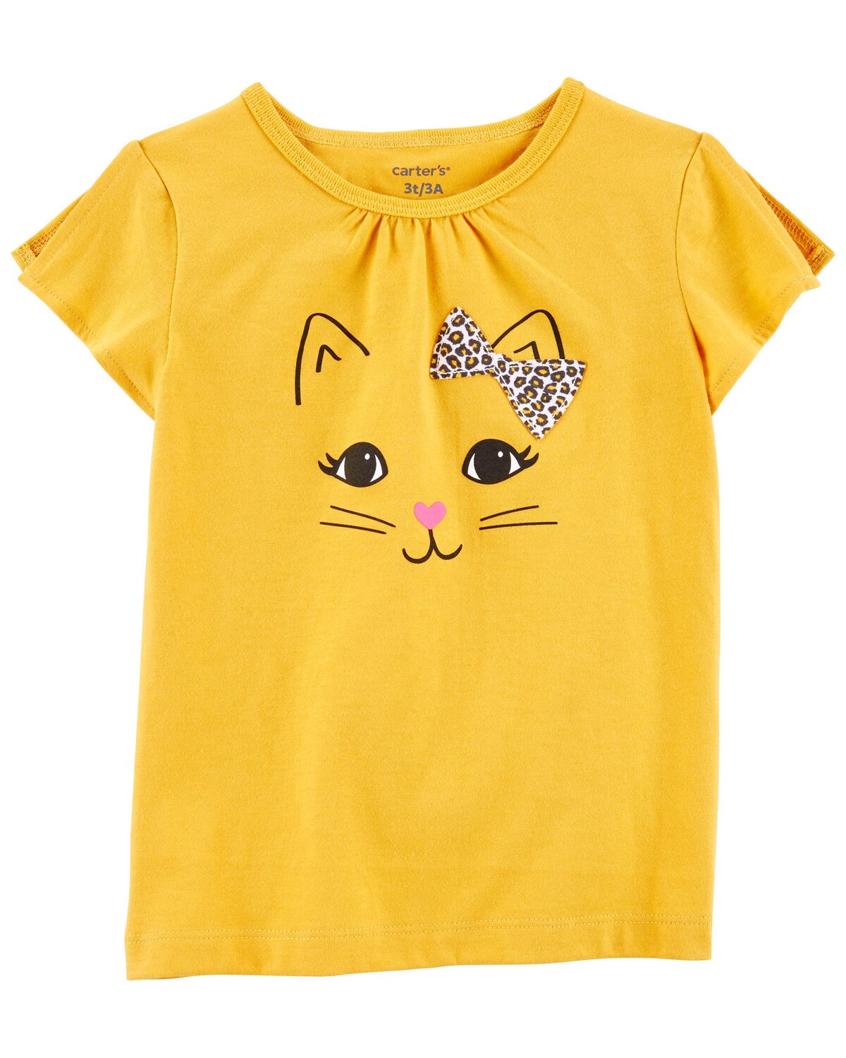 

Футболка Baby Cat с бантом из джерси Carter's, желтый