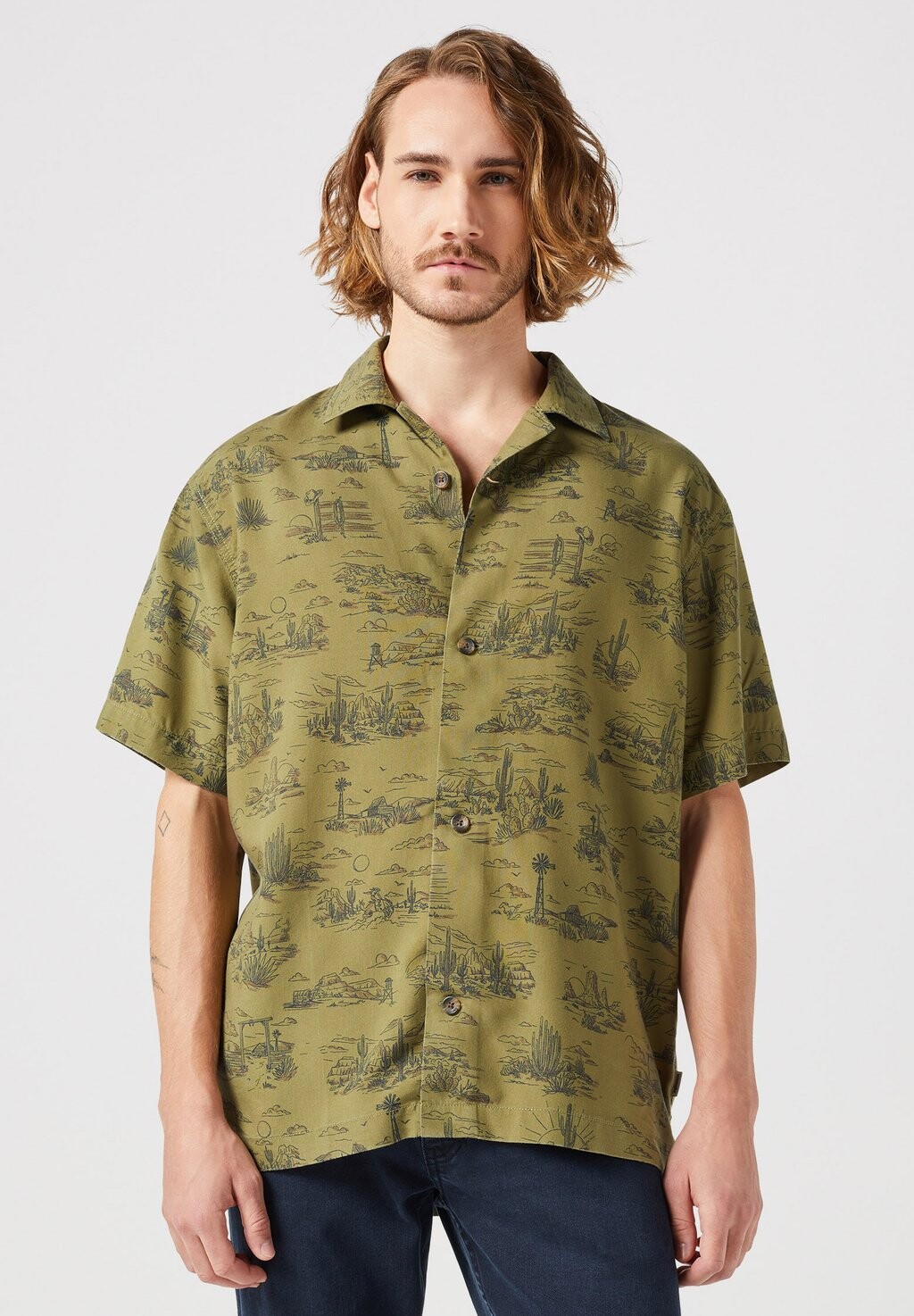 

Рубашка RESORT Wrangler, оливковый