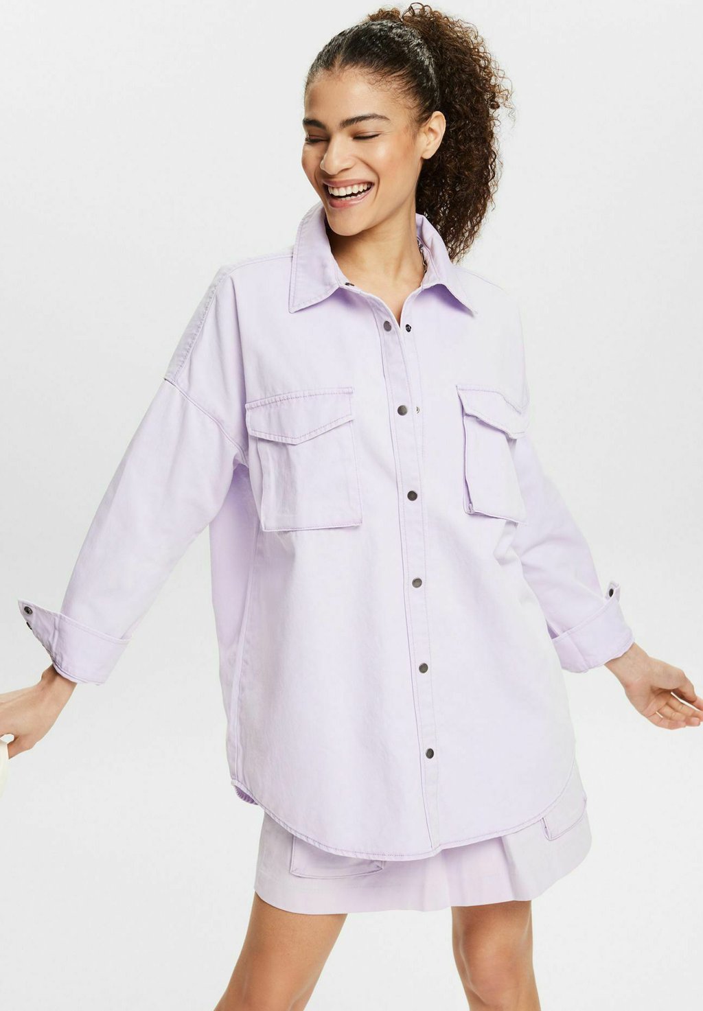 Блузка-рубашка Esprit, цвет lavender new наперстянка camelot lavender new