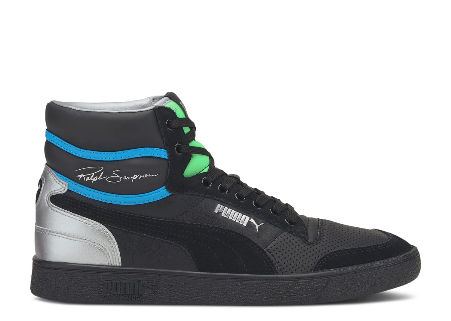 Кроссовки Puma Ralph Sampson Mid 'Royal - Black Elektro Green', черный отсутствует elektro info 4 2018