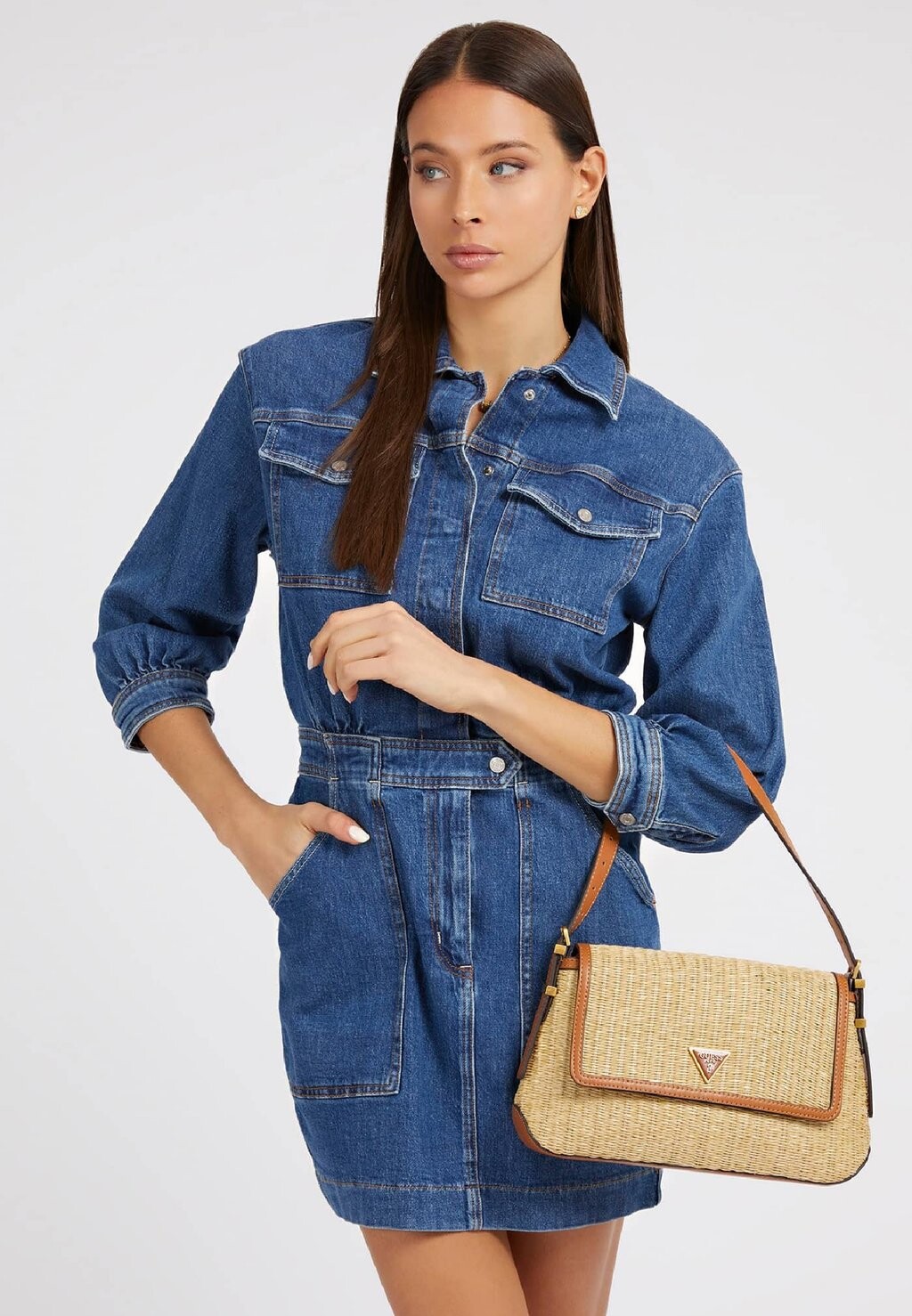 

Сумка Guess, коричневый