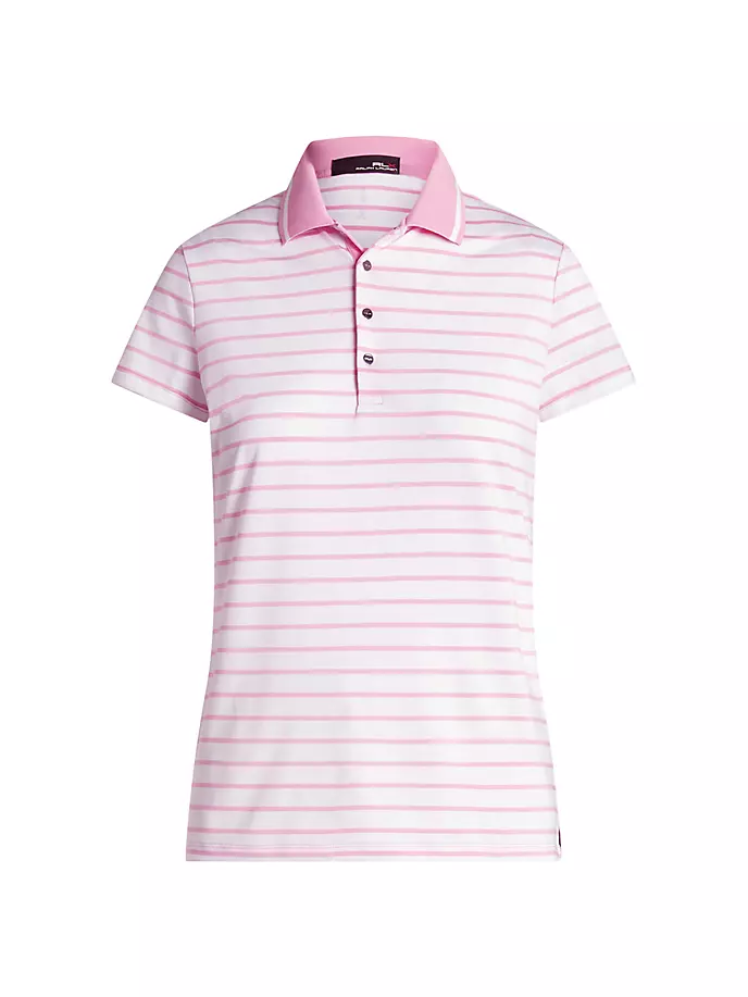 Полосатая рубашка-поло RLX для гольфа и тенниса Rlx Ralph Lauren, цвет pure white pink flamingo кроссовки fila novanine wmn black flamingo pink white
