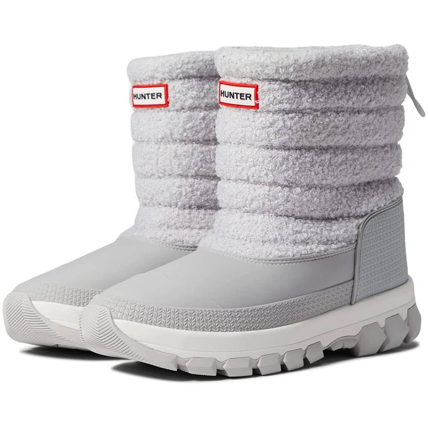 

Женские короткие зимние ботинки Sherpa матового серого цвета Hunter