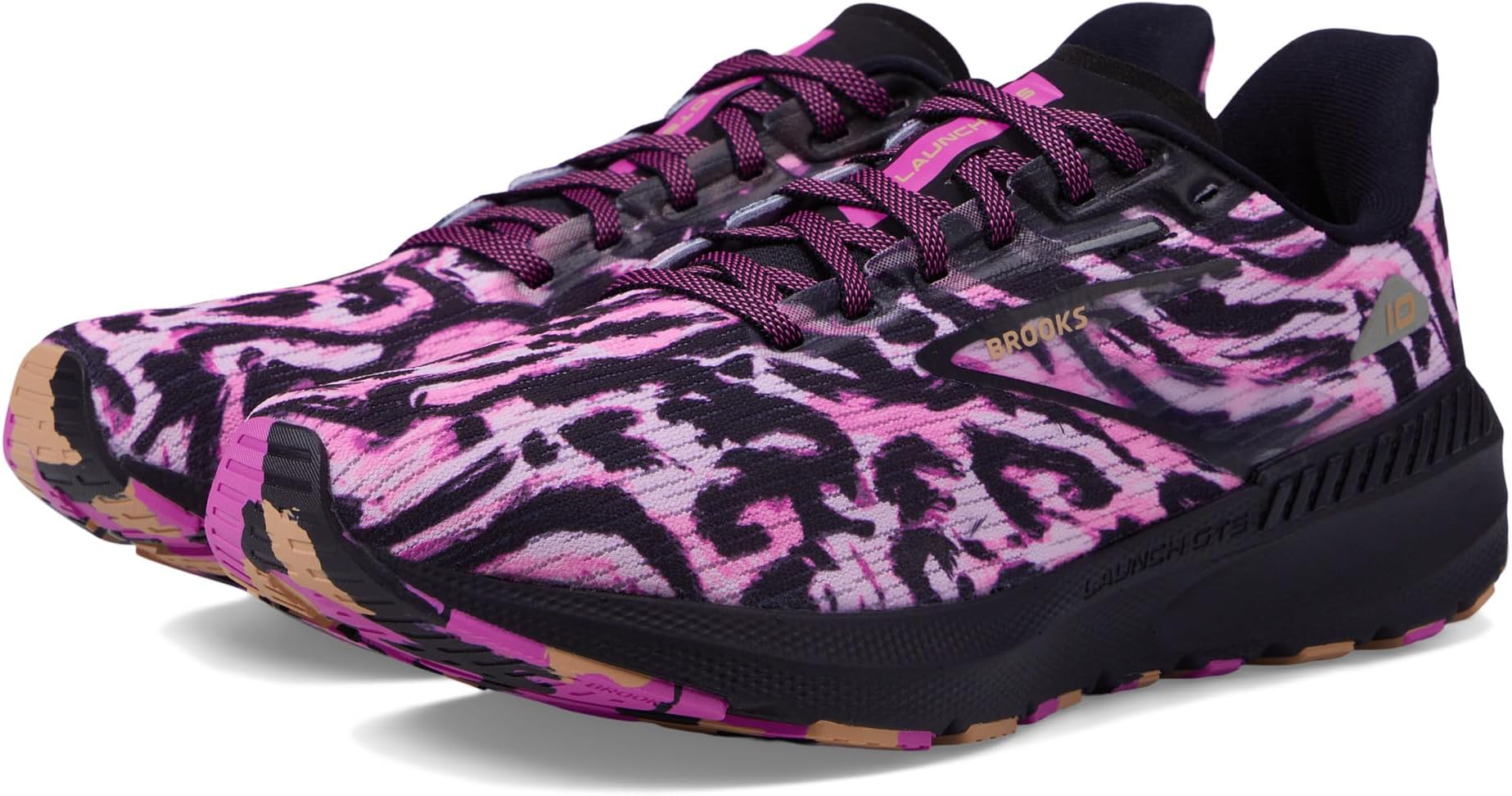 

Кроссовки Launch GTS 10 Brooks, цвет Cotton Candy/Black/Festival