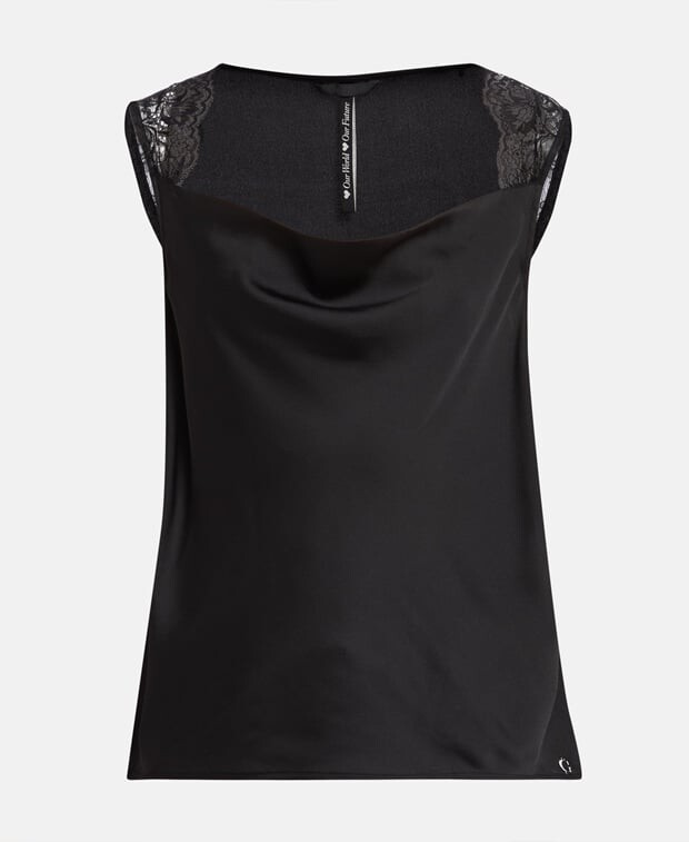 

Топ без рукавов Guess, черный