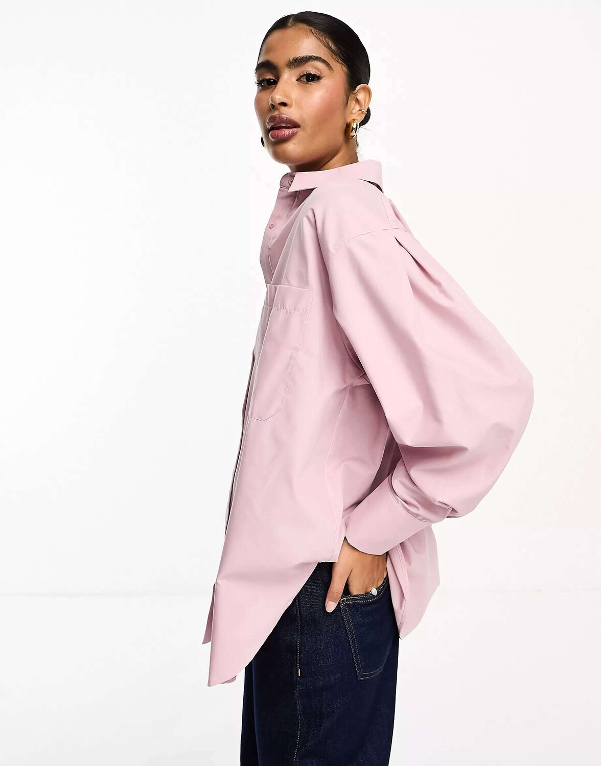 

Розовая оксфордская рубашка ASOS