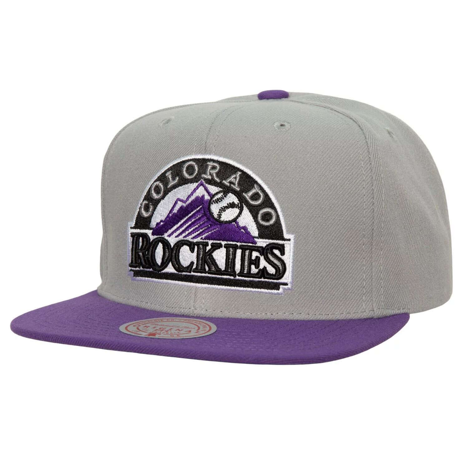 

Мужская шляпа Snapback Mitchell & Ness Grey Colorado Rockies Cooperstown Collection Away Snapback