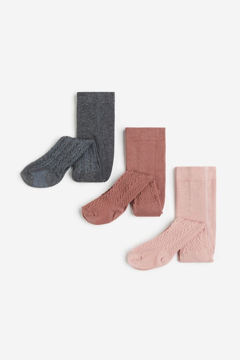 

Упаковка из 3 колготок H&M, розовый