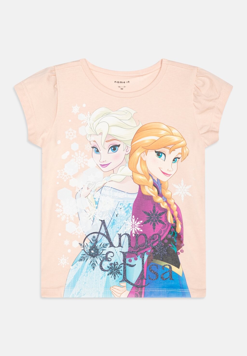 

Футболка с принтом NMFMYSA FROZEN Name it, цвет peachy keen