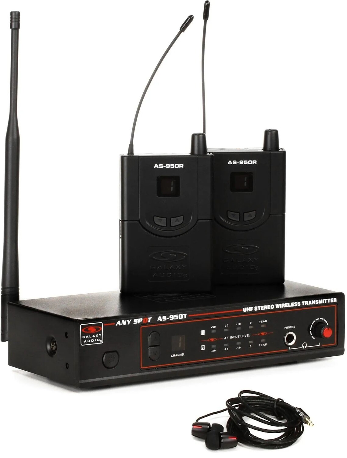 

Двухкомпонентная беспроводная система внутриканальных мониторов Galaxy Audio AS-950-2 — диапазон P2