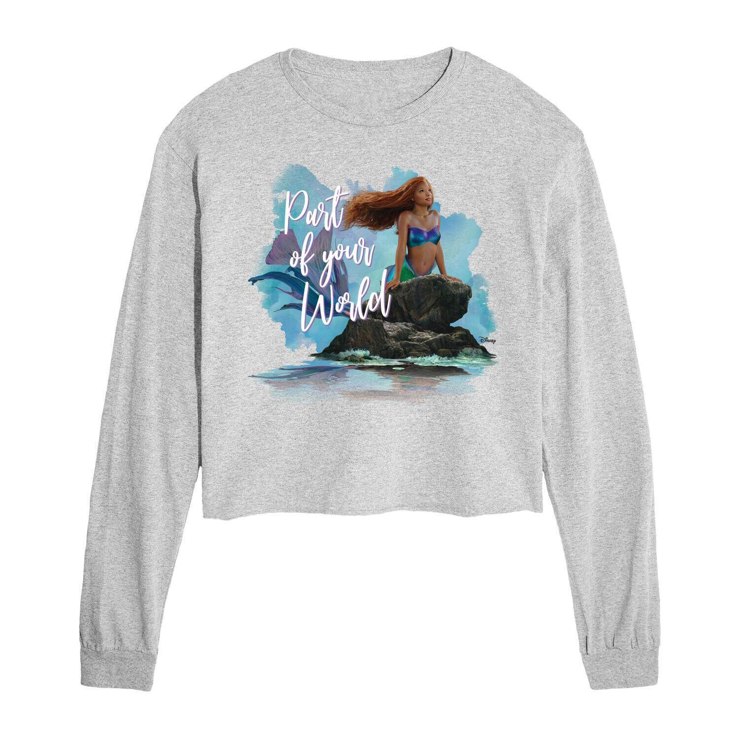 

Футболка с длинными рукавами для юниоров Disney's The Little Mermaid Part Of Your World Licensed Character, серый