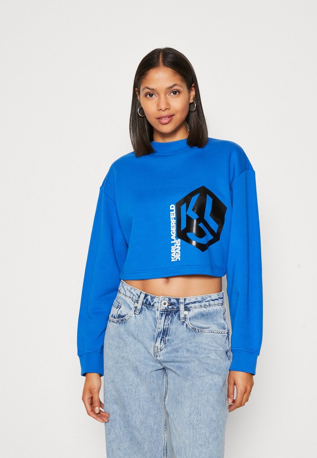 

Толстовка CROPPED MONOGRAM Karl Lagerfeld, синий