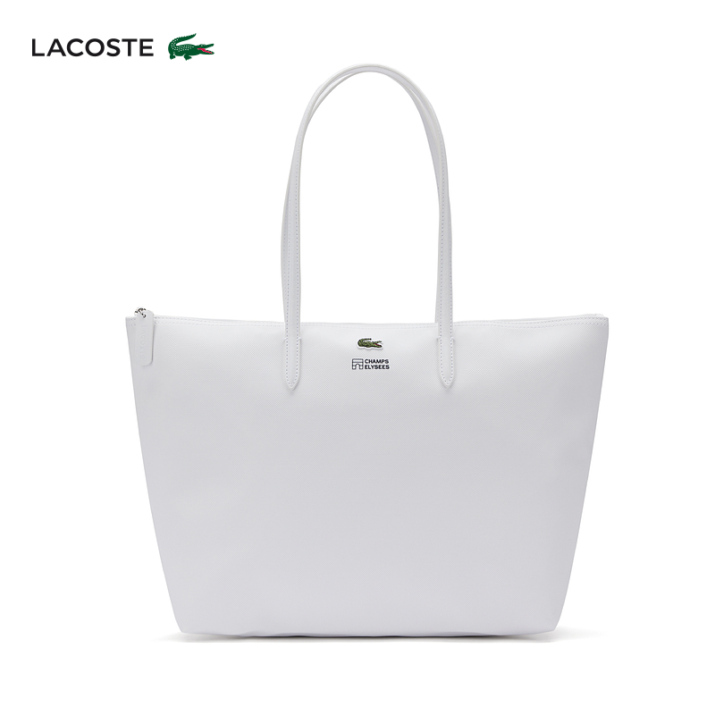 

Сумка-тоут Lacoste из французской крокодиловой кожи, белый