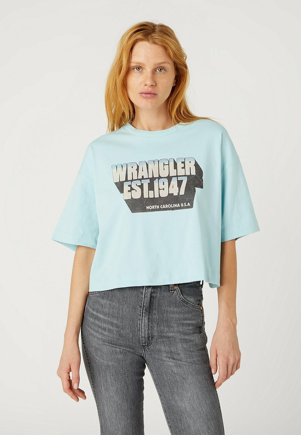 

Футболка с принтом Wrangler, Серый