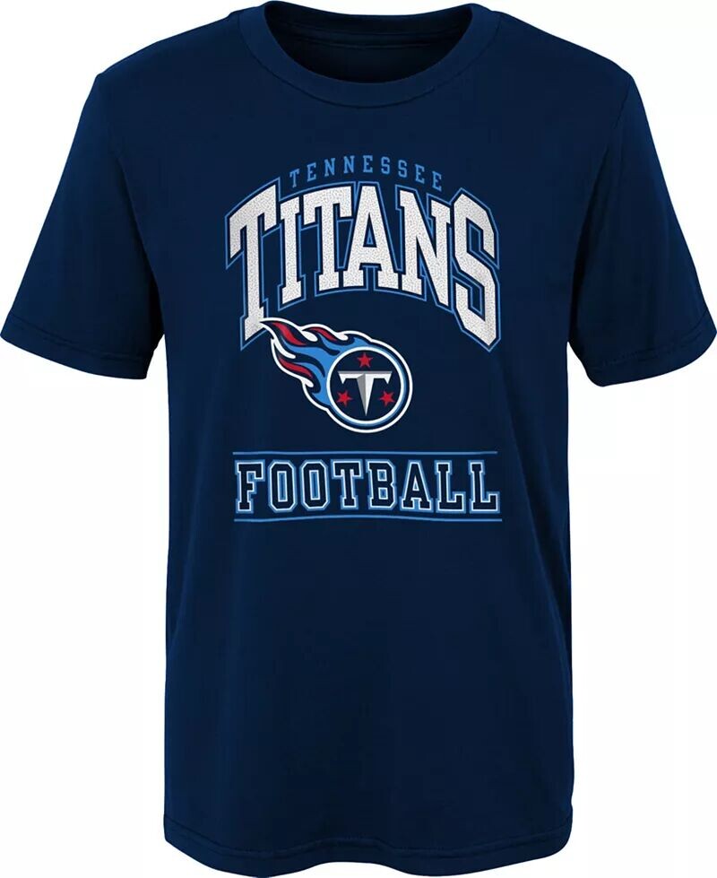 

Темно-синяя футболка Tennessee Titans Big Blocker для мальчиков NFL Team Apparel