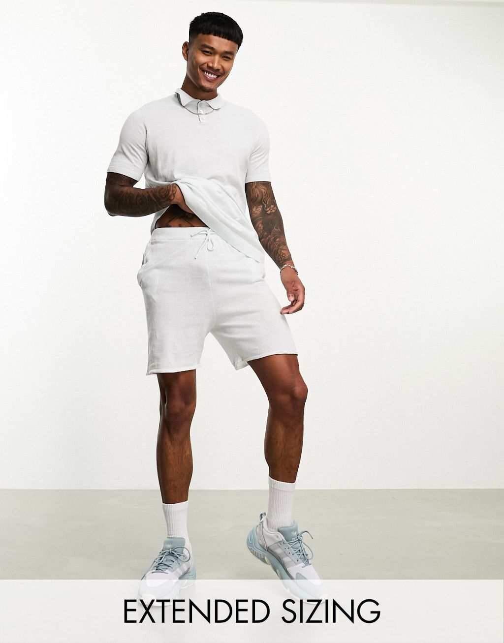 

Синие трикотажные легкие хлопковые шорты ASOS DESIGN