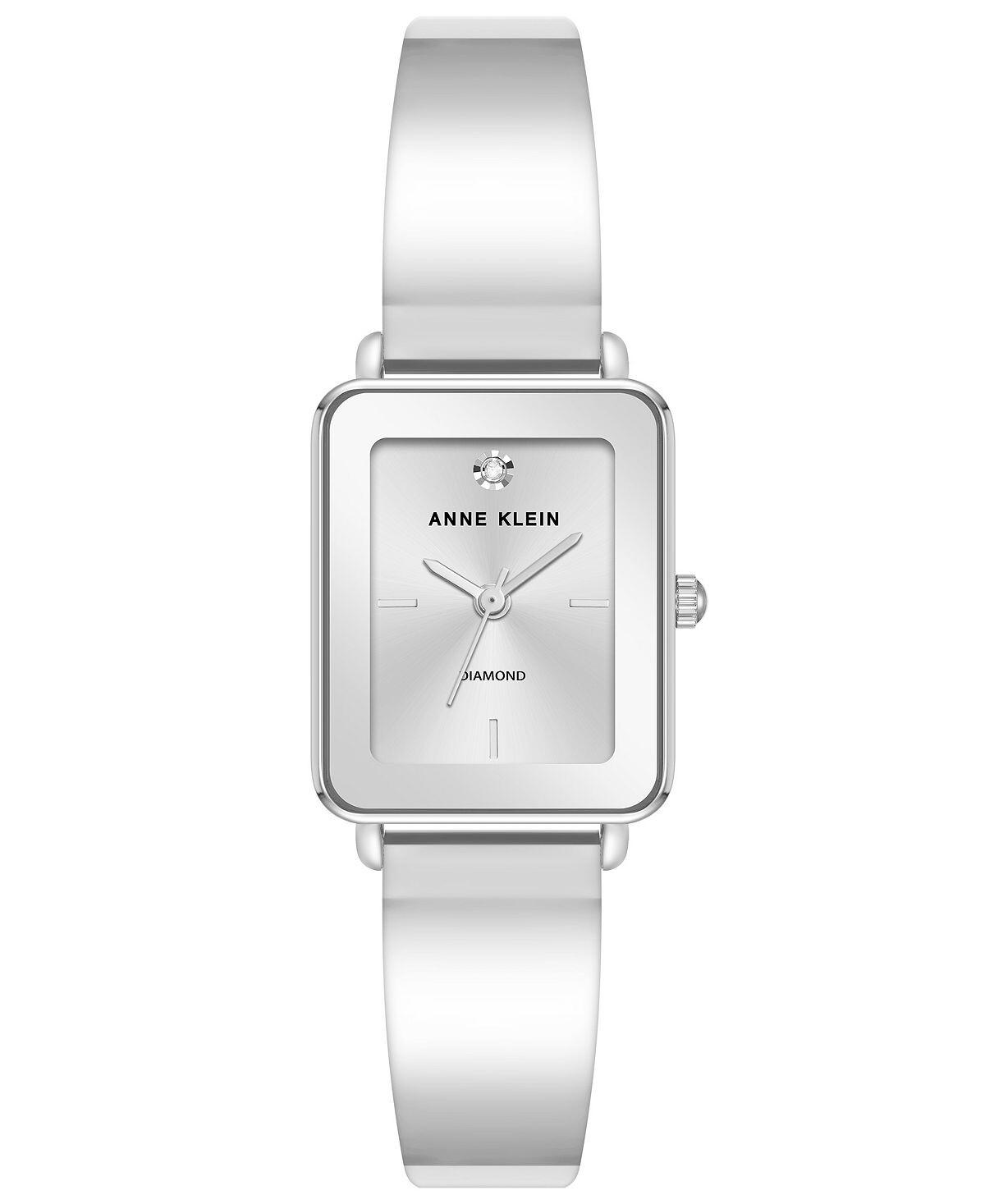 

Женские серебристые часы с однотонным браслетом, 22X27 мм Anne Klein