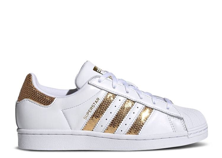 

Кроссовки Adidas WMNS SUPERSTAR 'WHITE GOLD SEQUINS', белый